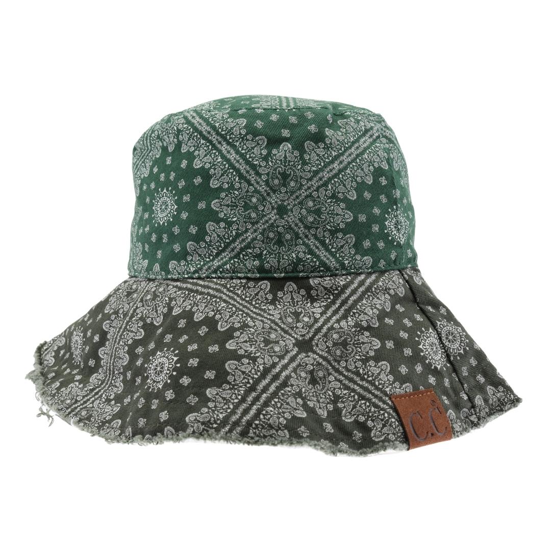 Multi Color Paisley Bandana C.C Bucket Hat