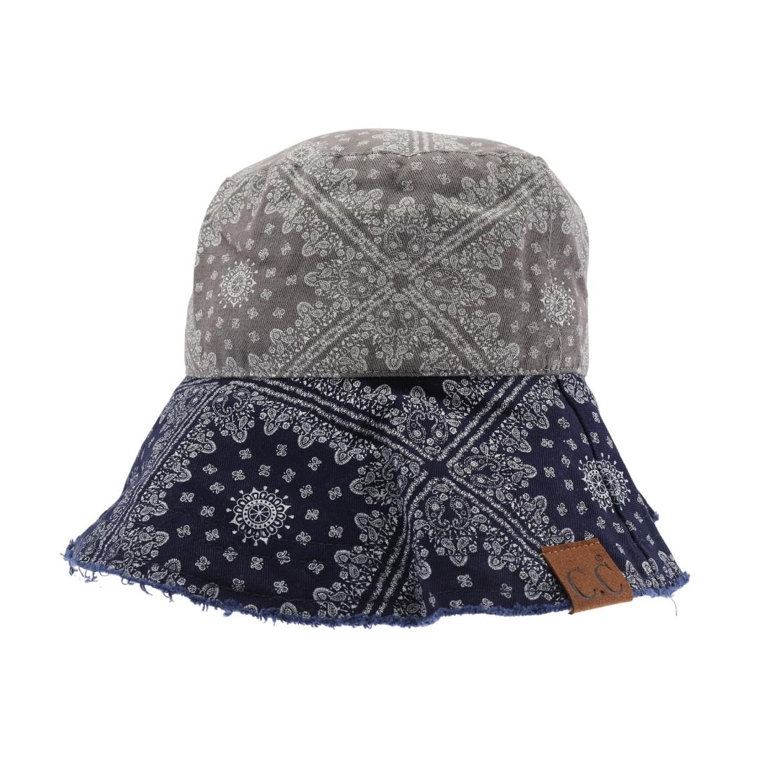 Multi Color Paisley Bandana C.C Bucket Hat