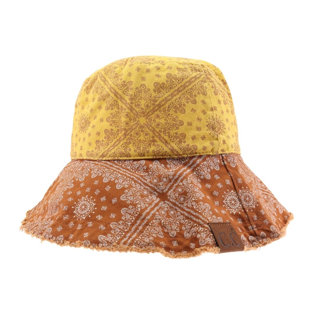 Multi Color Paisley Bandana C.C Bucket Hat