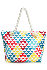 Multi Color Pattern Beach Bag