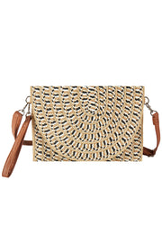 Multi Color Summer Straw Clutch & Crossbody Bag
