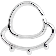 16G 3/8" Outer Space UFO Septum Ring