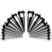 9 Piece Ear Stretching Kit in Stainless Steel Set of 2