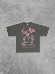 Underground Original Design: Neon Moon Western Boxy Oversized T-Shirt