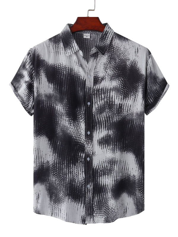 New Casual Beach Shirt Hawaiian Short Sleeve Floral Shirt - Pattern5 / M