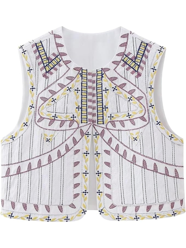 New comfortable casual vest open vest - Pattern1 / XS