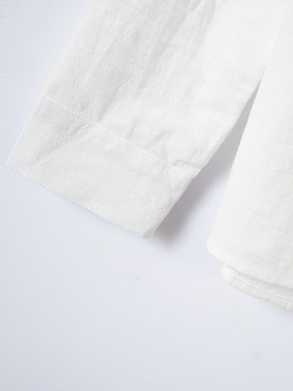 White linen fabric for collar slim casual long sleeve shirt in New Fashion Retro collection