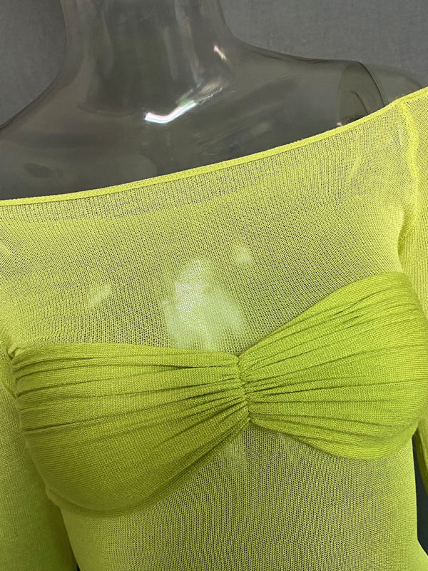 New Fashion Women’s Clothing Lightweight See-Through Neck T-Shirt Top