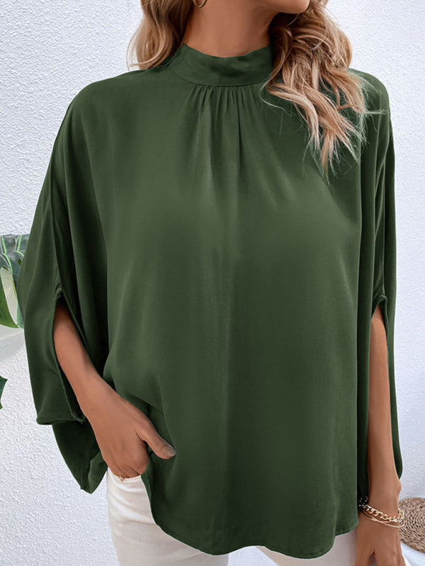 New fashion women’s temperament solid color shirt