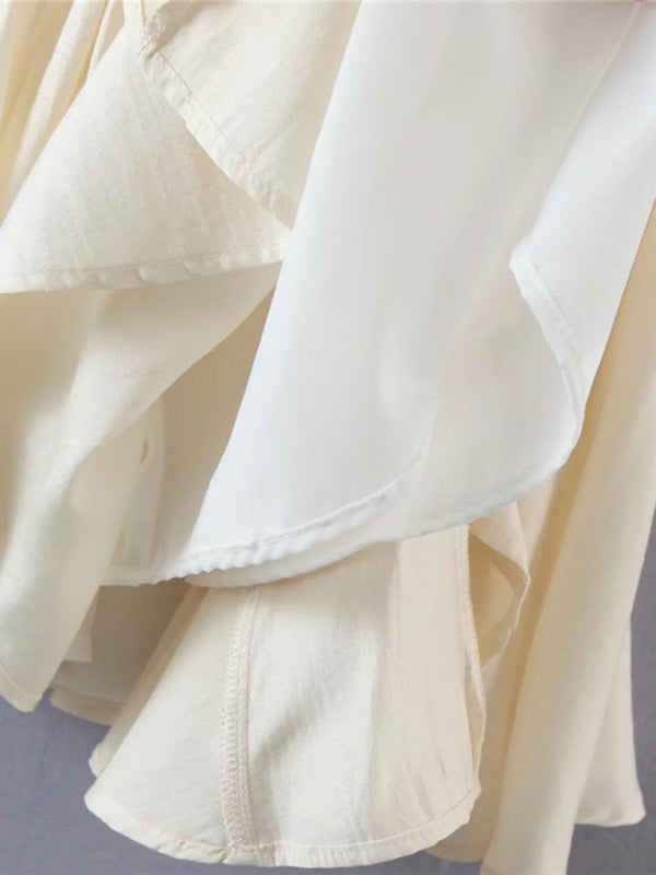 New sexy pleated skirt chest pleated strapless dress