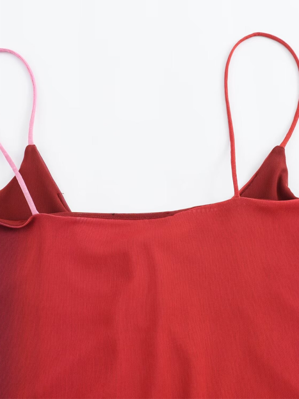 Red camisole top from the New Silk Screen Printed Camisole Top collection