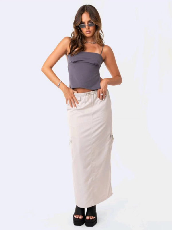 New Spice Girl Fashion Items Sexy Suspenders - Grey / S