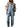 New style jumpsuit casual loose denim overalls trousers - Clear blue / S