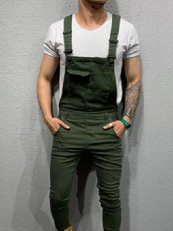 New style suspenders slim fit men’s suspender jeans - Green / S
