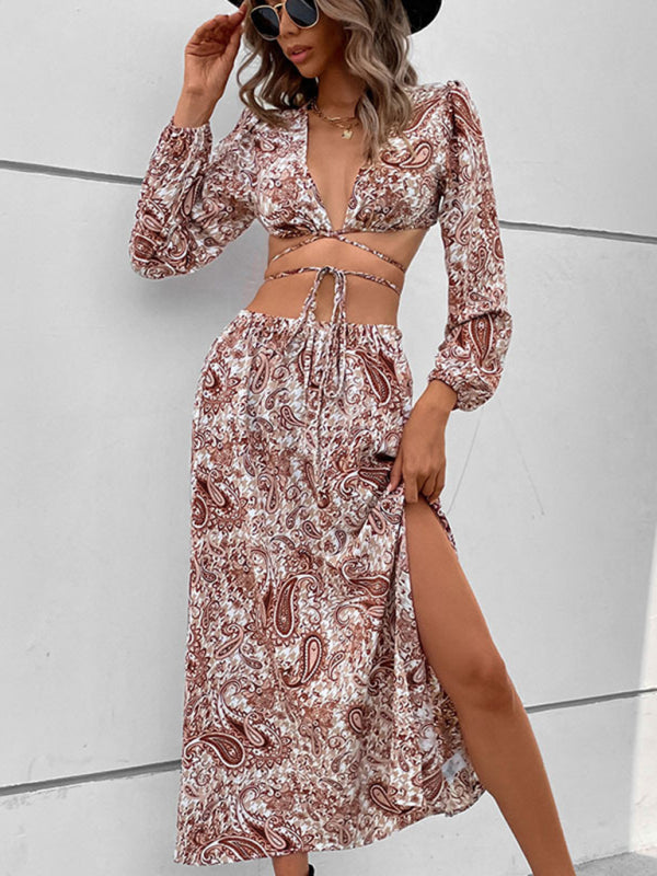 New style women’s waistless unique suit skirt - Coffee / XS