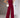 New women’s elegant V-neck tie commuter sleeveless jumpsuit - Wine Red / S