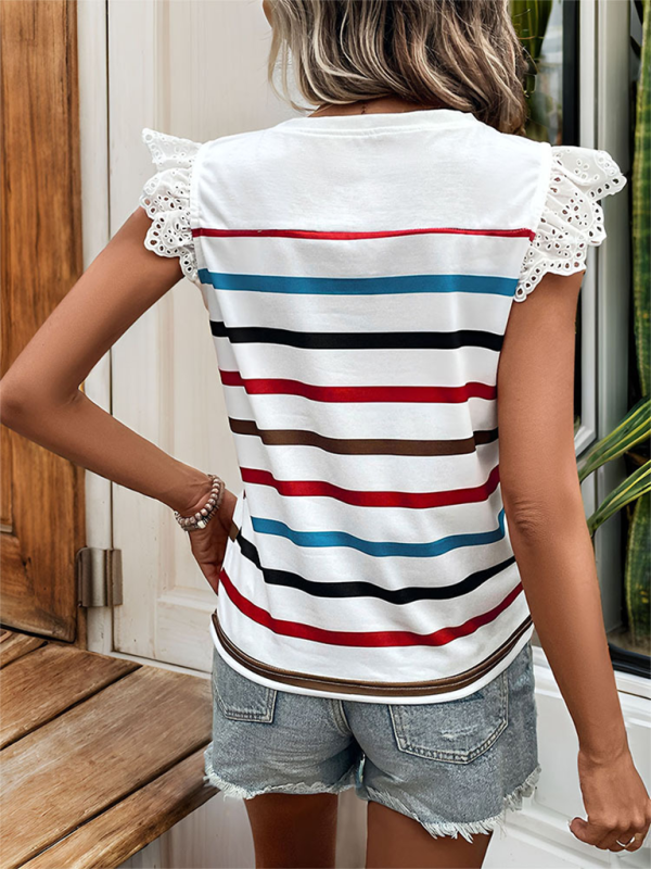 New Women’s Fashion Casual Striped Tops
