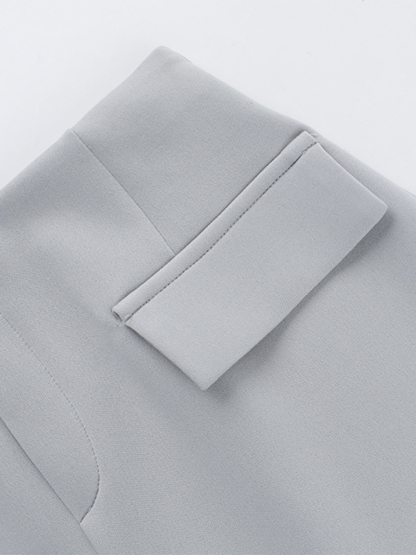 New Women’s Fashion Casual Versatile Pocket Cover Top Skirt Set