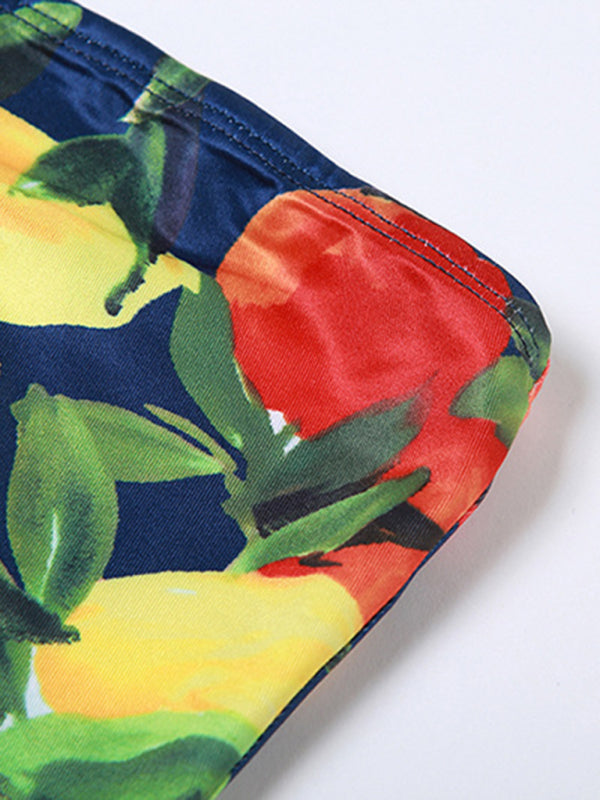 New women’s fashion sexy wrap chest one-shoulder slim-fit printed vest