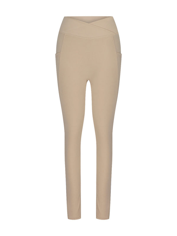 New Women’s High Waist Hip Pocket Yoga Pants