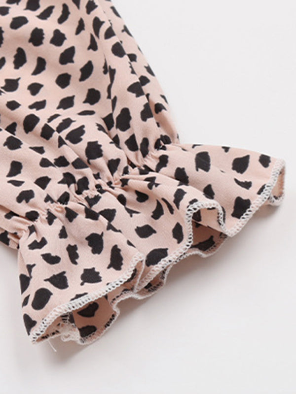 New women's mid-collar printed long-sleeved shirt - Closther