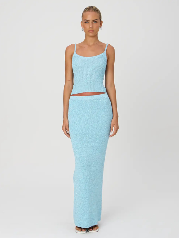 New women’s simple sexy slim knitted skirt