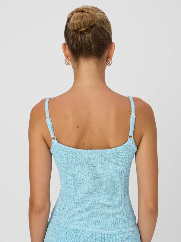 New women’s simple suspender striped top