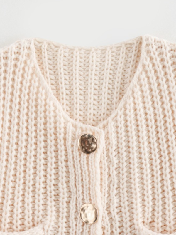 New women’s thick needle knitted vest