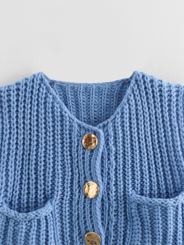 New women’s thick needle knitted vest