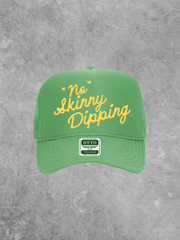 Underground Original Design: *No* Skinny Dipping, (Gold) PUFF Trucker Hat
