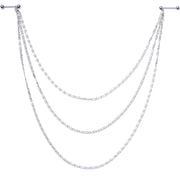 Handcrafted Swirly Link Dangle Nipple Chain
