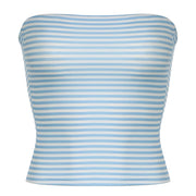 OCEAN BREEZE STRIPED TUBE TOP BREEZE STRIPED
