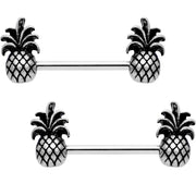 5/8 Pineapple Pizzazz Barbell Nipple Ring Set