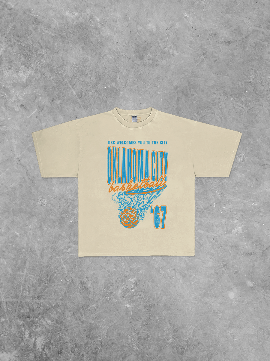 Underground Original Design: Oklahoma City Basketball, 90's Boxy Oversized TShirt
