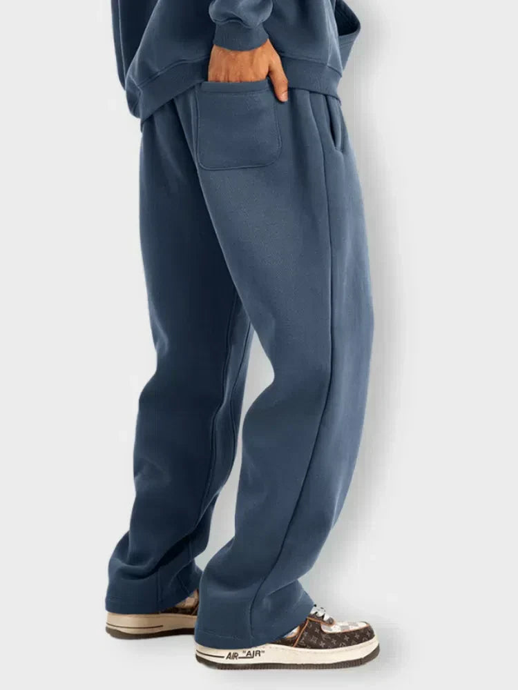 OLIVE-GREEN DRAWSTRING SWEATPANTS HIGH-STREET STYLE GSM JOGGERS