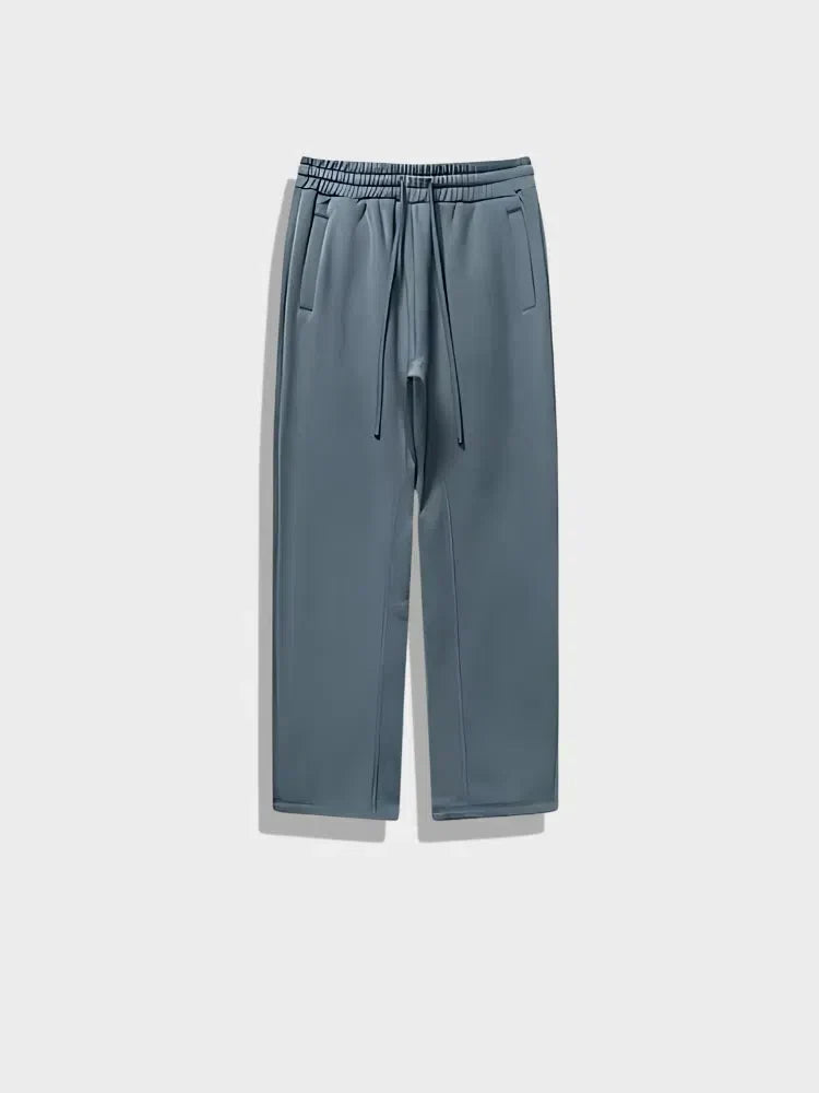 OLIVE-GREEN DRAWSTRING SWEATPANTS HIGH-STREET STYLE GSM JOGGERS