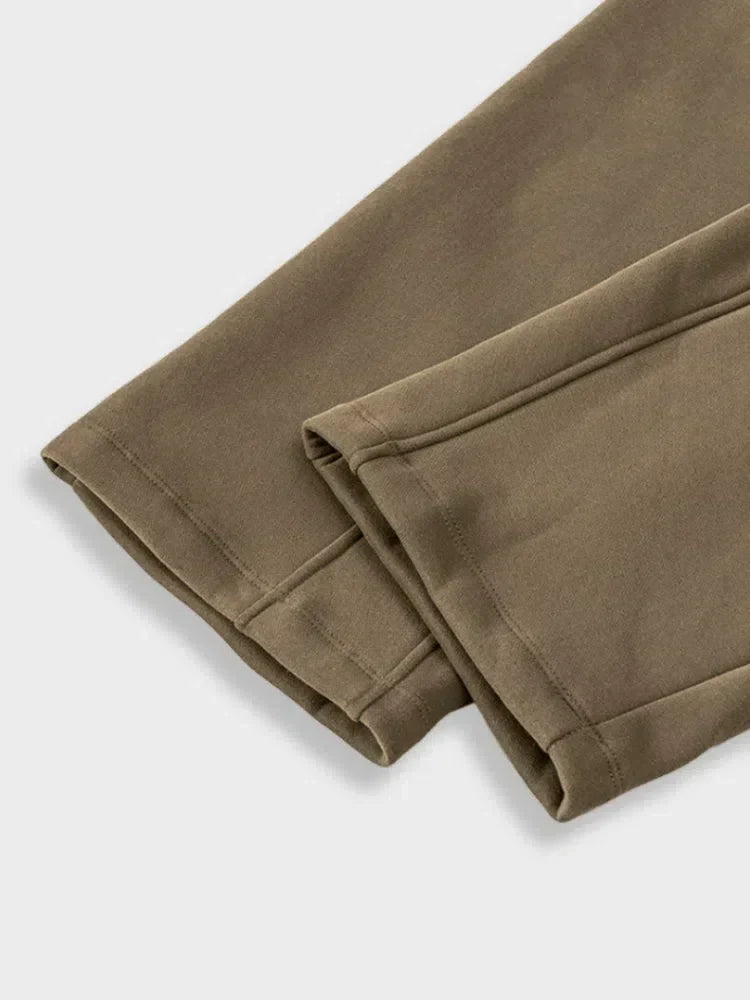 OLIVE-GREEN DRAWSTRING SWEATPANTS HIGH-STREET STYLE GSM JOGGERS