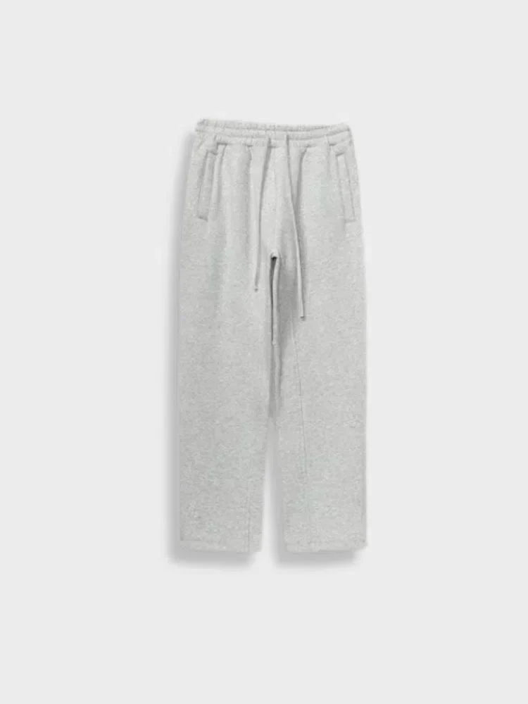 OLIVE-GREEN DRAWSTRING SWEATPANTS HIGH-STREET STYLE GSM JOGGERS