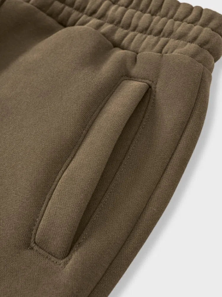 OLIVE-GREEN DRAWSTRING SWEATPANTS HIGH-STREET STYLE GSM JOGGERS