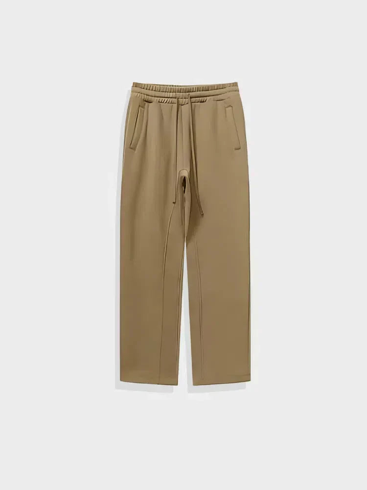 OLIVE-GREEN DRAWSTRING SWEATPANTS HIGH-STREET STYLE GSM JOGGERS