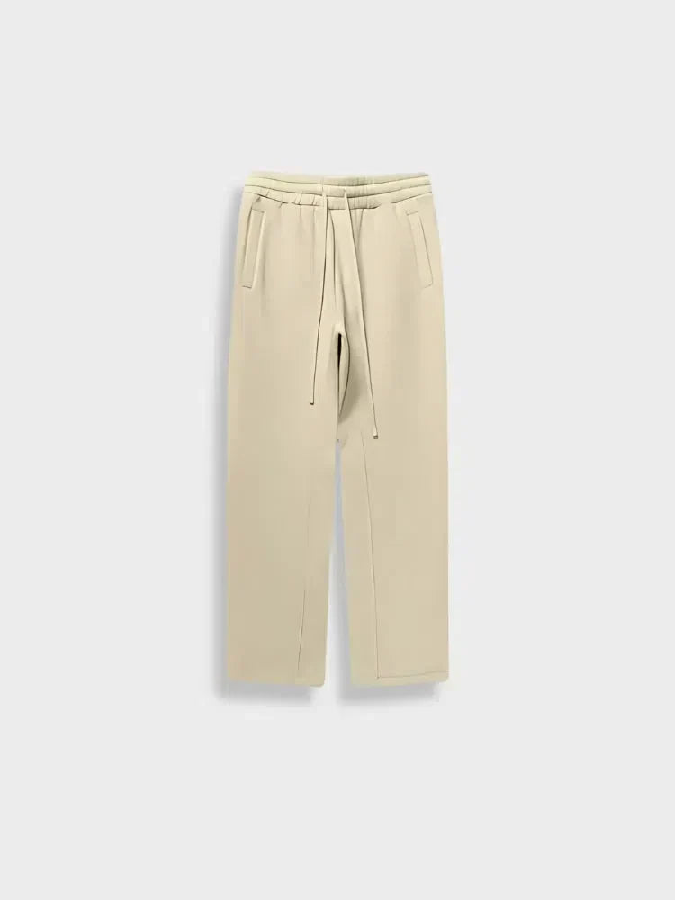 OLIVE-GREEN DRAWSTRING SWEATPANTS HIGH-STREET STYLE GSM JOGGERS