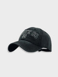 OLIVE GREEN ROUTE 66 BASEBALL CAP WITH EMBROIDERED DESIGN