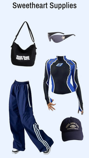 OUTFIT CYBER BLUE - FASHIONABLE CLOTHING AND ACCESSORIES COLLECTION
