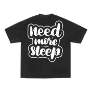 OVERSIZE SLEEP CHEMISE NEED MORE SLEEP GRAPHIC T-SHIRT FOR ULTIMATE COMFORT