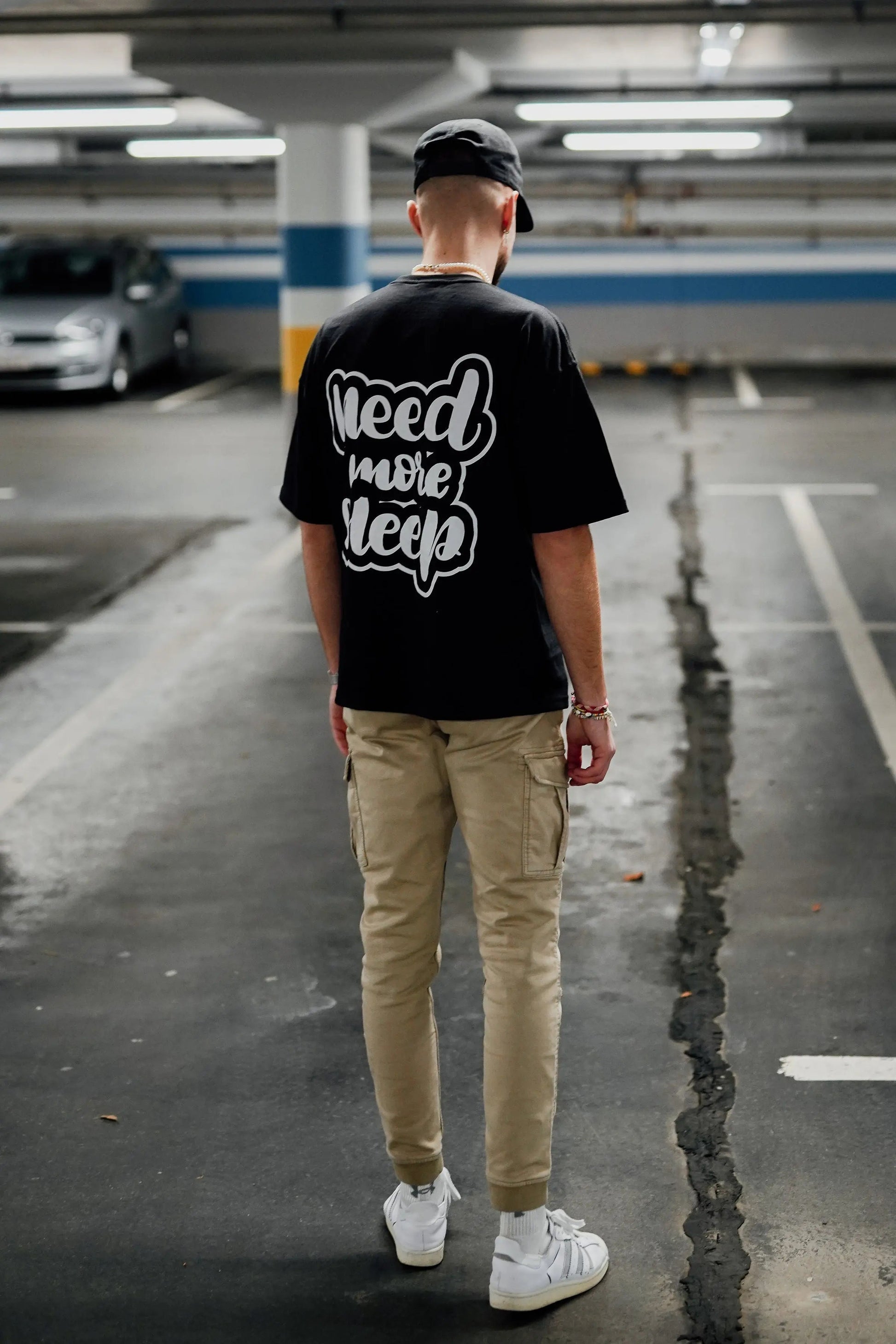 OVERSIZE SLEEP CHEMISE NEED MORE SLEEP GRAPHIC T-SHIRT FOR ULTIMATE COMFORT
