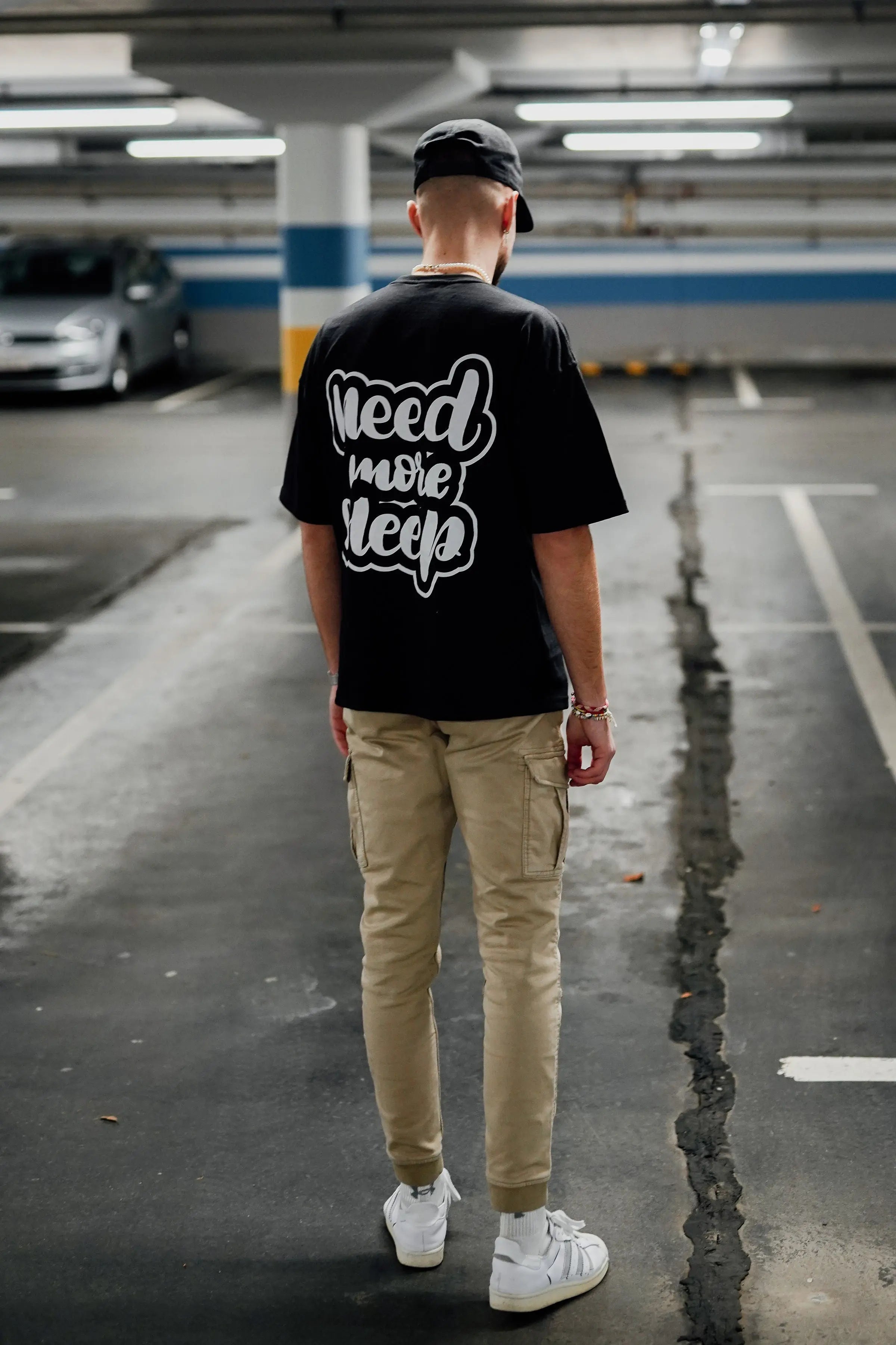 OVERSIZE SLEEP CHEMISE NEED MORE SLEEP GRAPHIC T-SHIRT FOR ULTIMATE COMFORT
