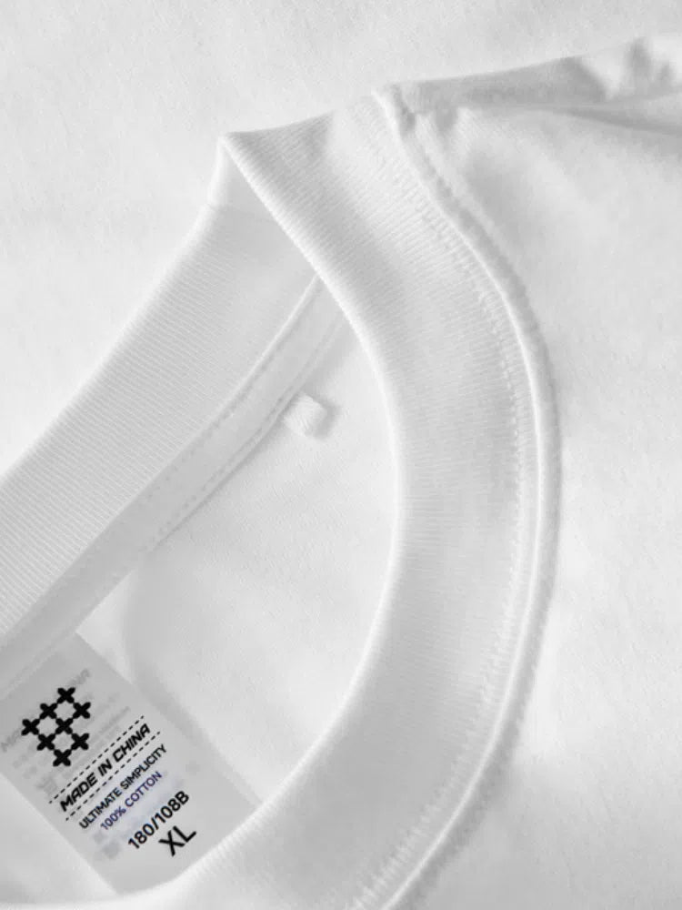 BLACK SHORT-SLEEVED COTTON T-SHIRT WITH RELAXED FIT