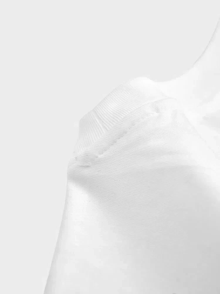 BLACK SHORT-SLEEVED COTTON T-SHIRT WITH RELAXED FIT