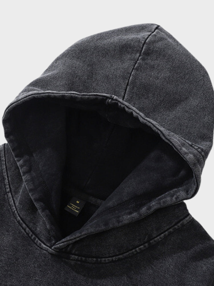 OVERSIZED HOODIE WITH FACE GRAPHIC - POST MALONE HOODIE