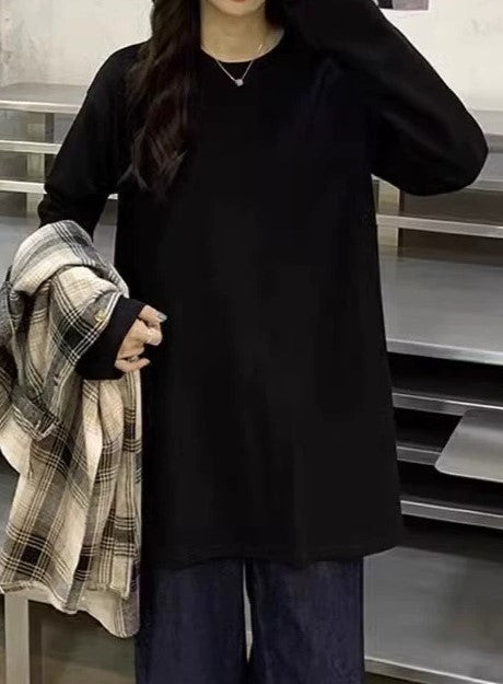 OVERSIZED LONG SLEEVE SHIRT - BASIC LONG SLEEVE ESSENTIAL